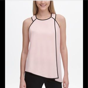 Calvin Klein Piping Trim Halter Top